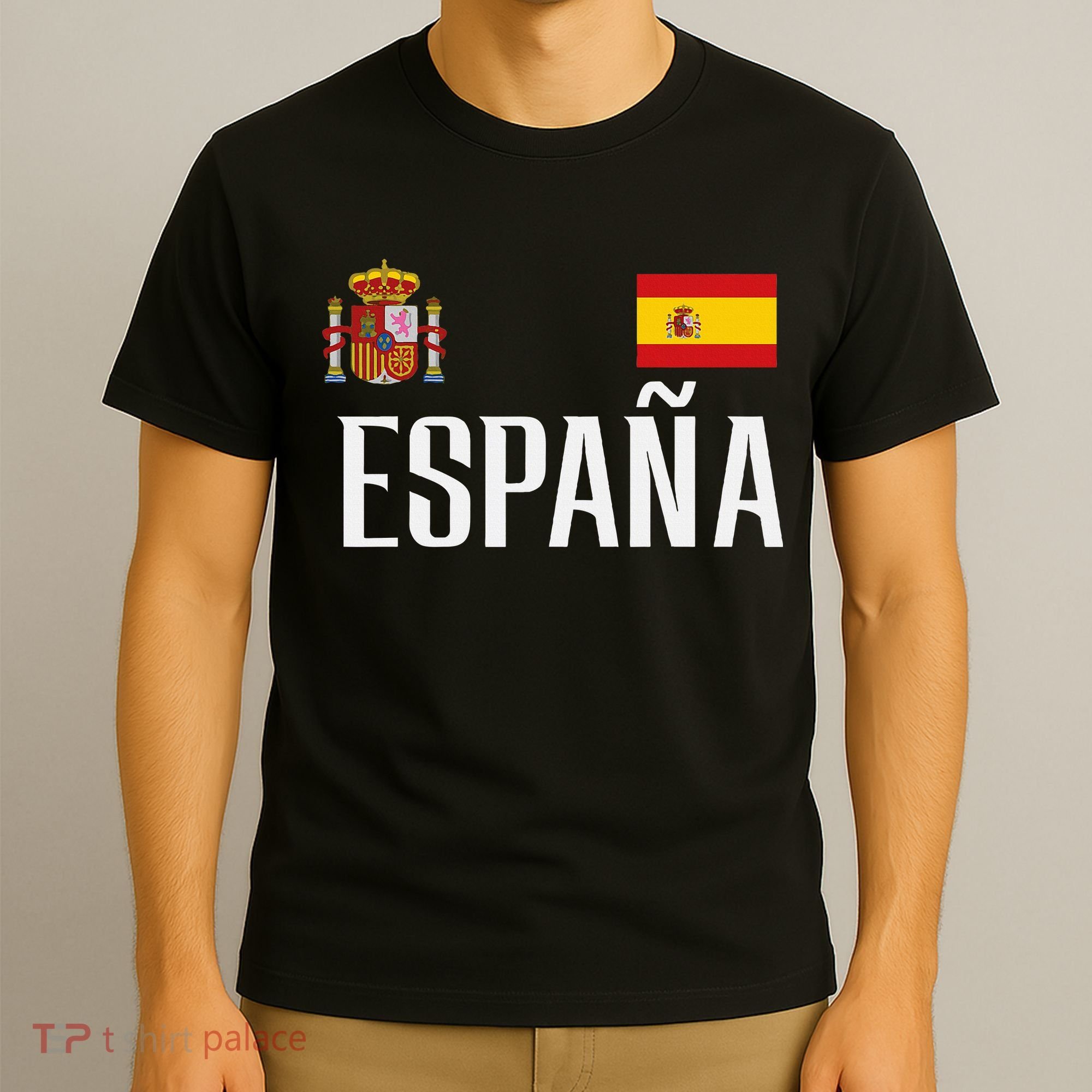 Spain Flag Espana Football Soccer Fan T-Shirt