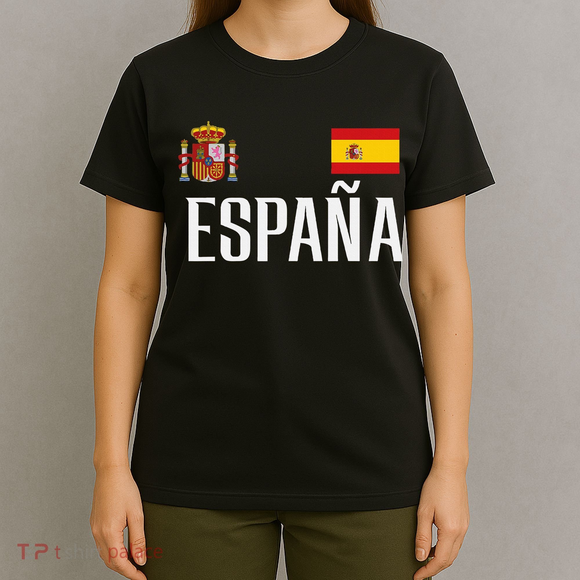 Spain Flag Espana Football Soccer Fan T-Shirt