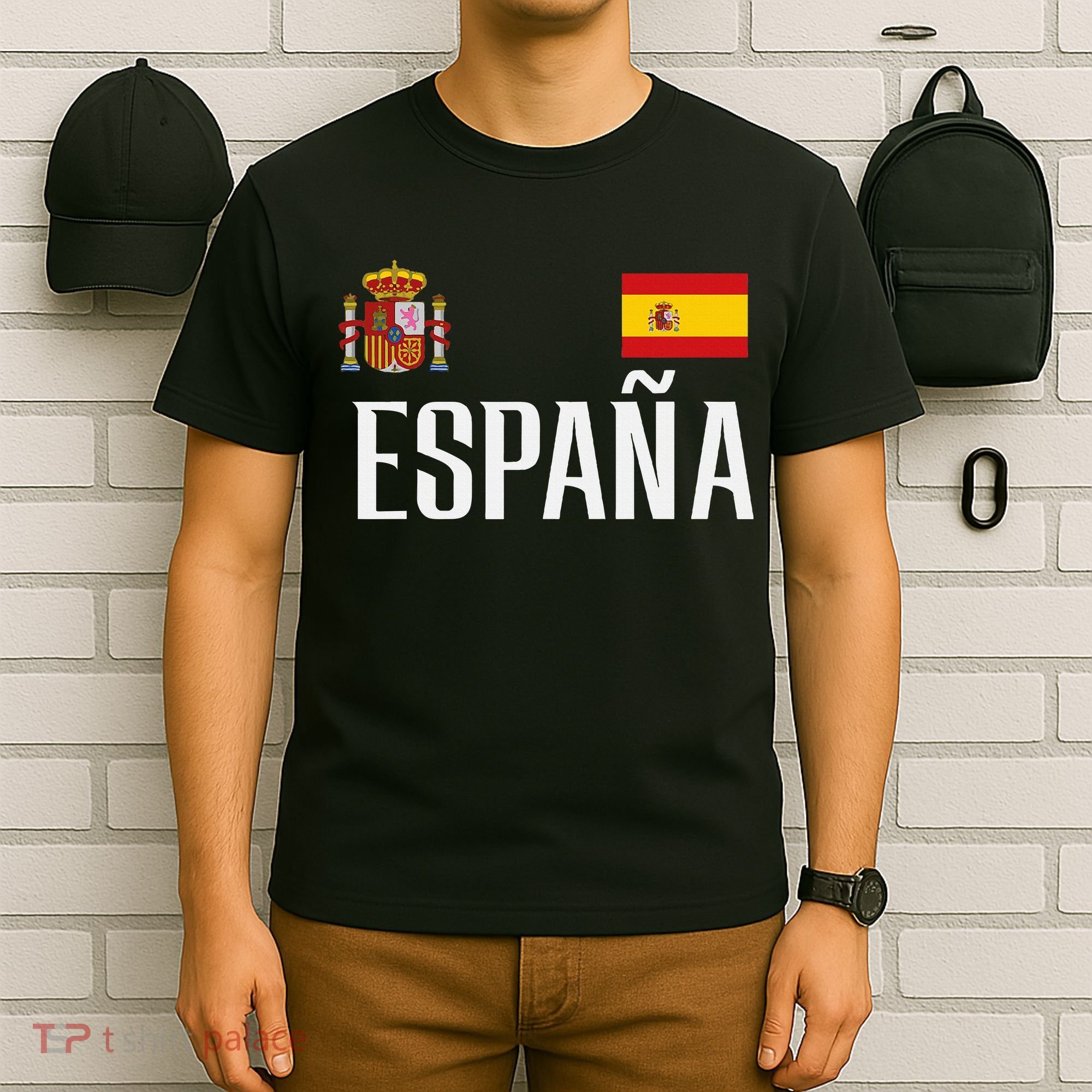 Spain Flag Espana Football Soccer Fan T-Shirt