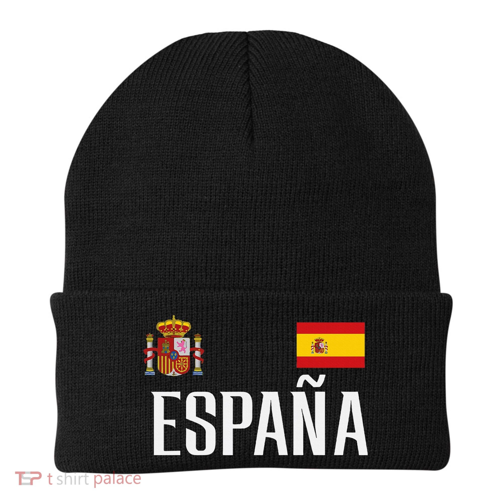 Spain Flag Espana Football Soccer Fan Beanie