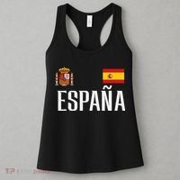 Spain Flag Espana Football Soccer Fan Women's Tank Top thumb 3