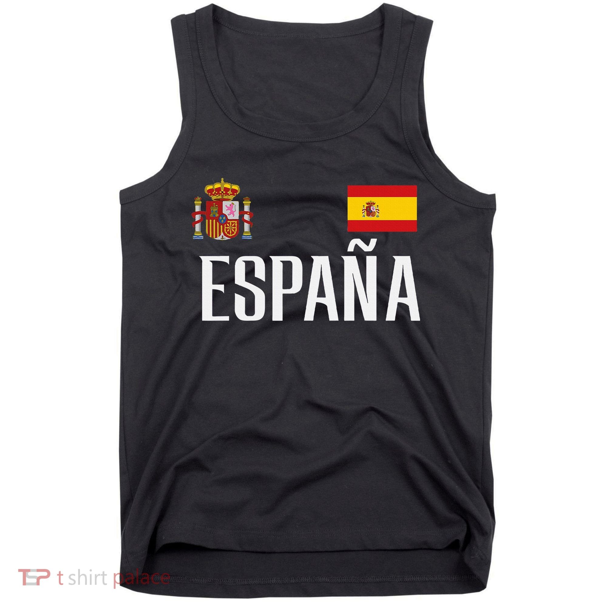 Spain Flag Espana Football Soccer Fan Tank Top