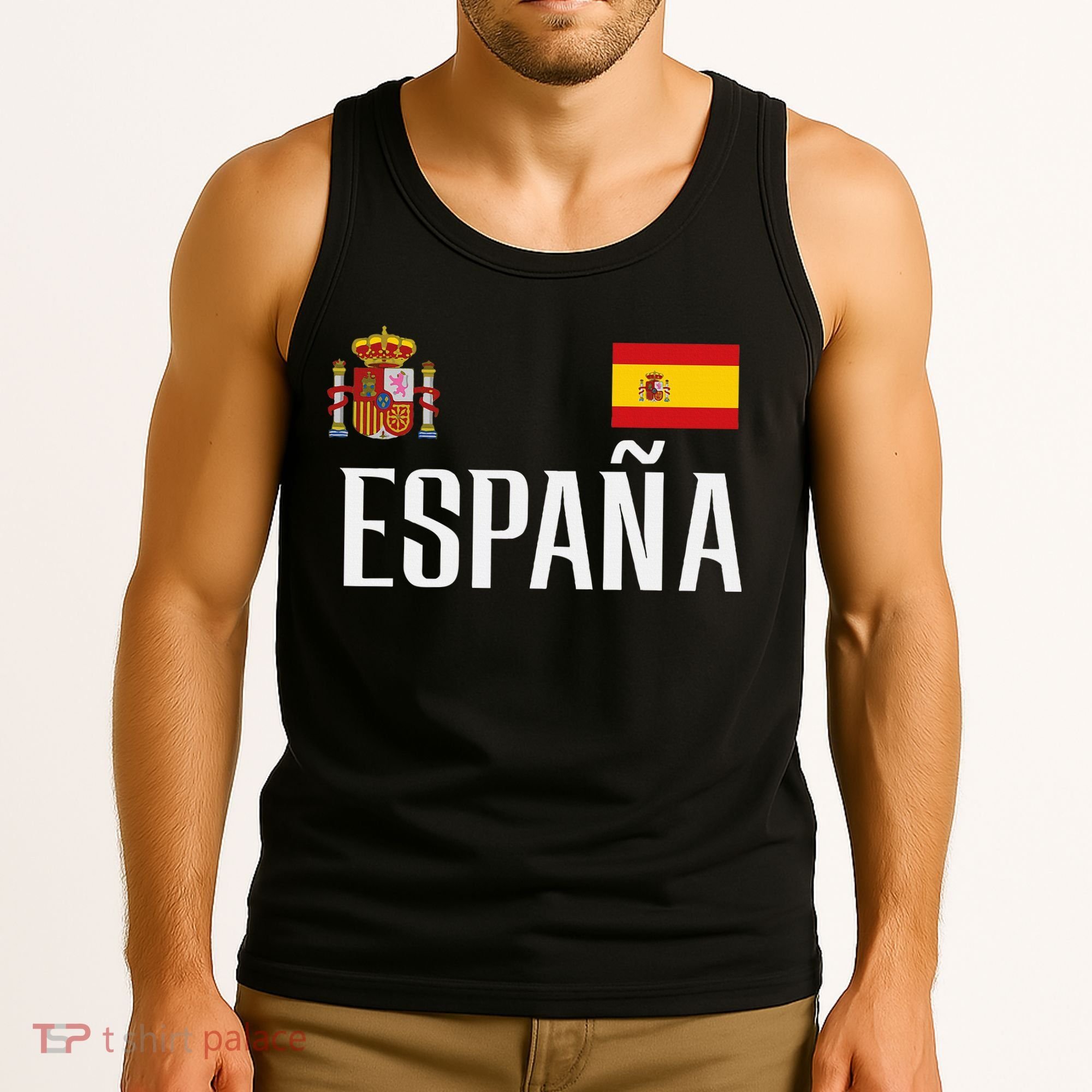 Spain Flag Espana Football Soccer Fan Tank Top