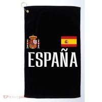 Spain Flag Espana Football Soccer Fan Golf Towel thumb 0