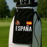 Spain Flag Espana Football Soccer Fan Golf Towel thumb 2