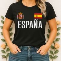 Spain Flag Espana Football Soccer Fan Women's T-Shirt thumb 2