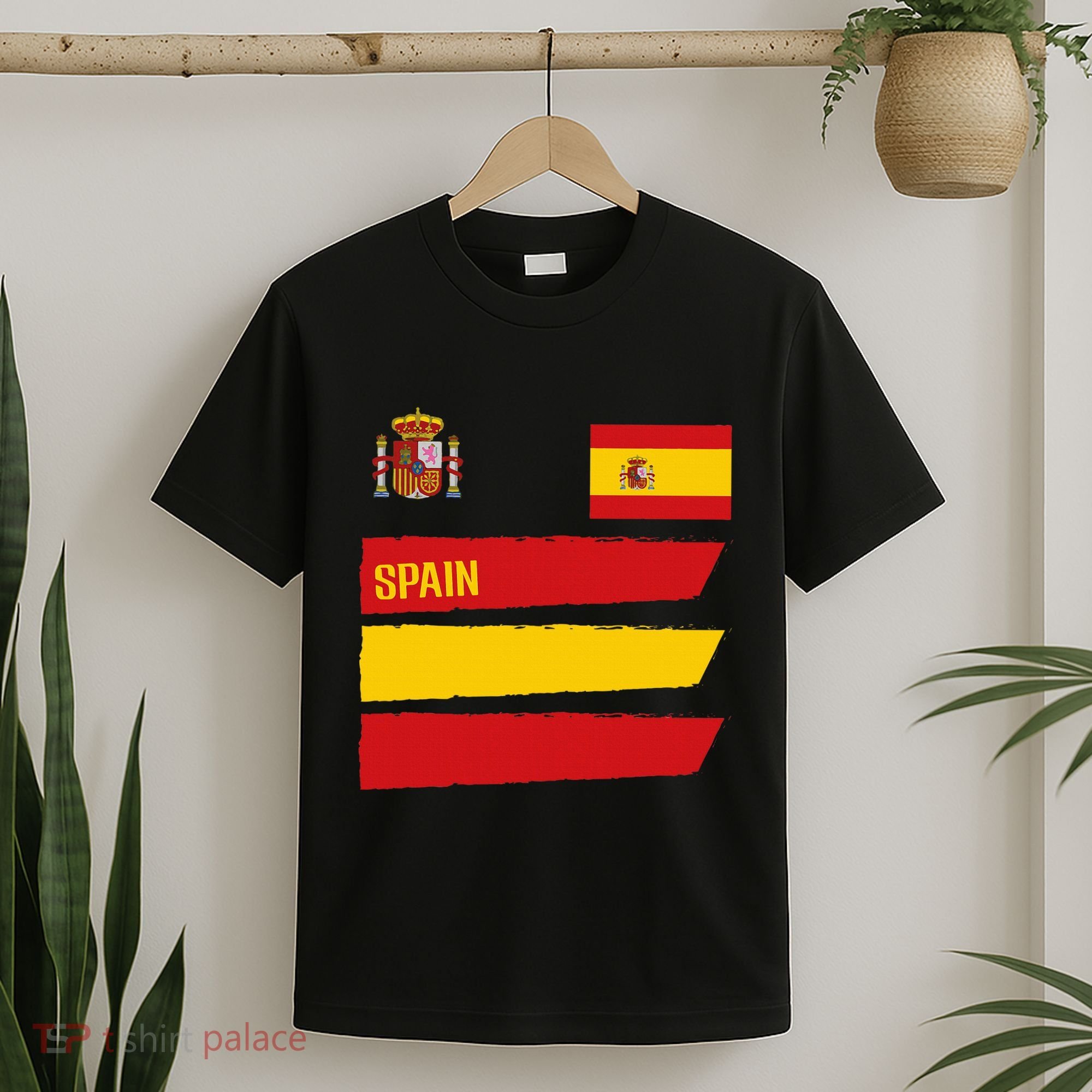Spain Flag Espana Football Soccer Fan T-Shirt