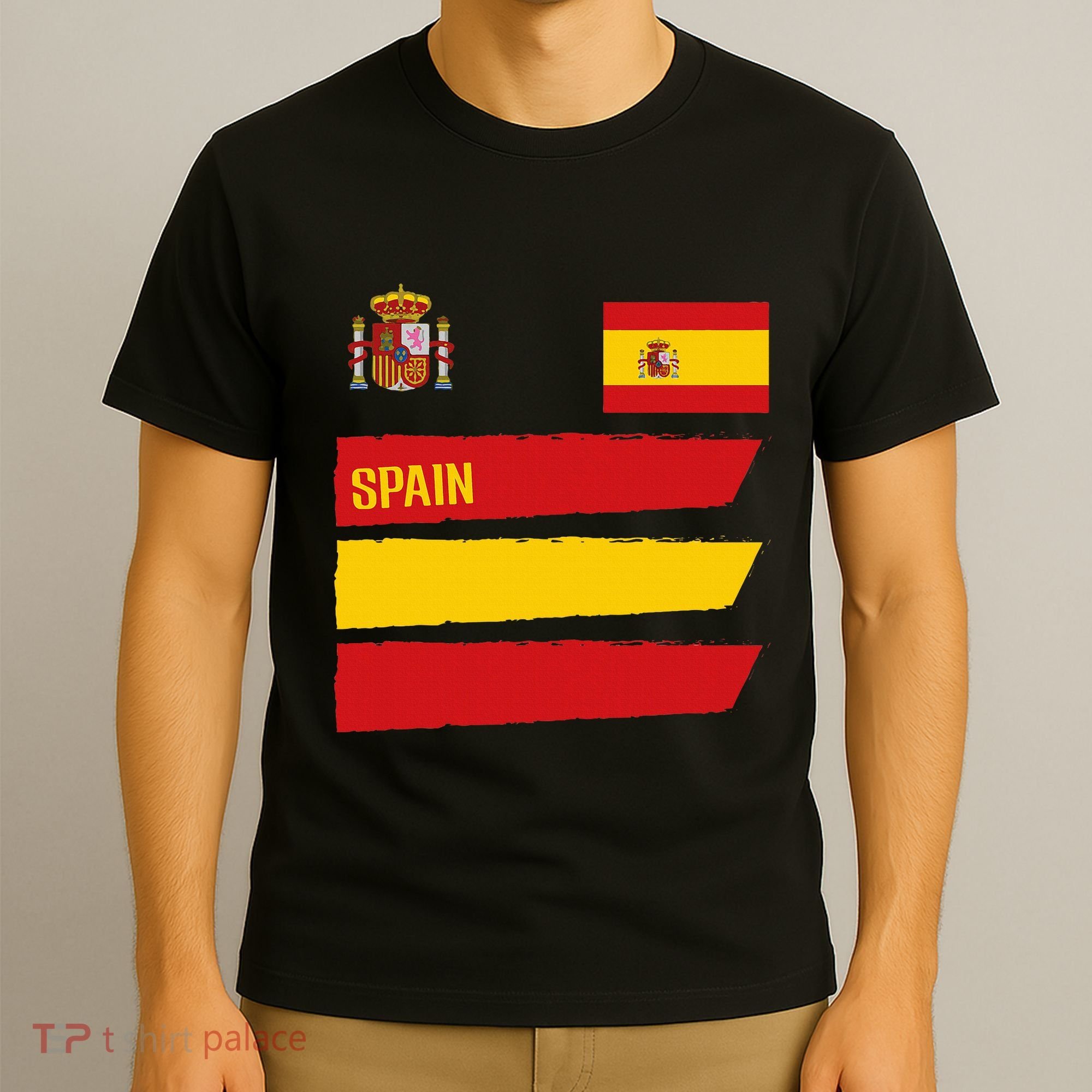 Spain Flag Espana Football Soccer Fan T-Shirt