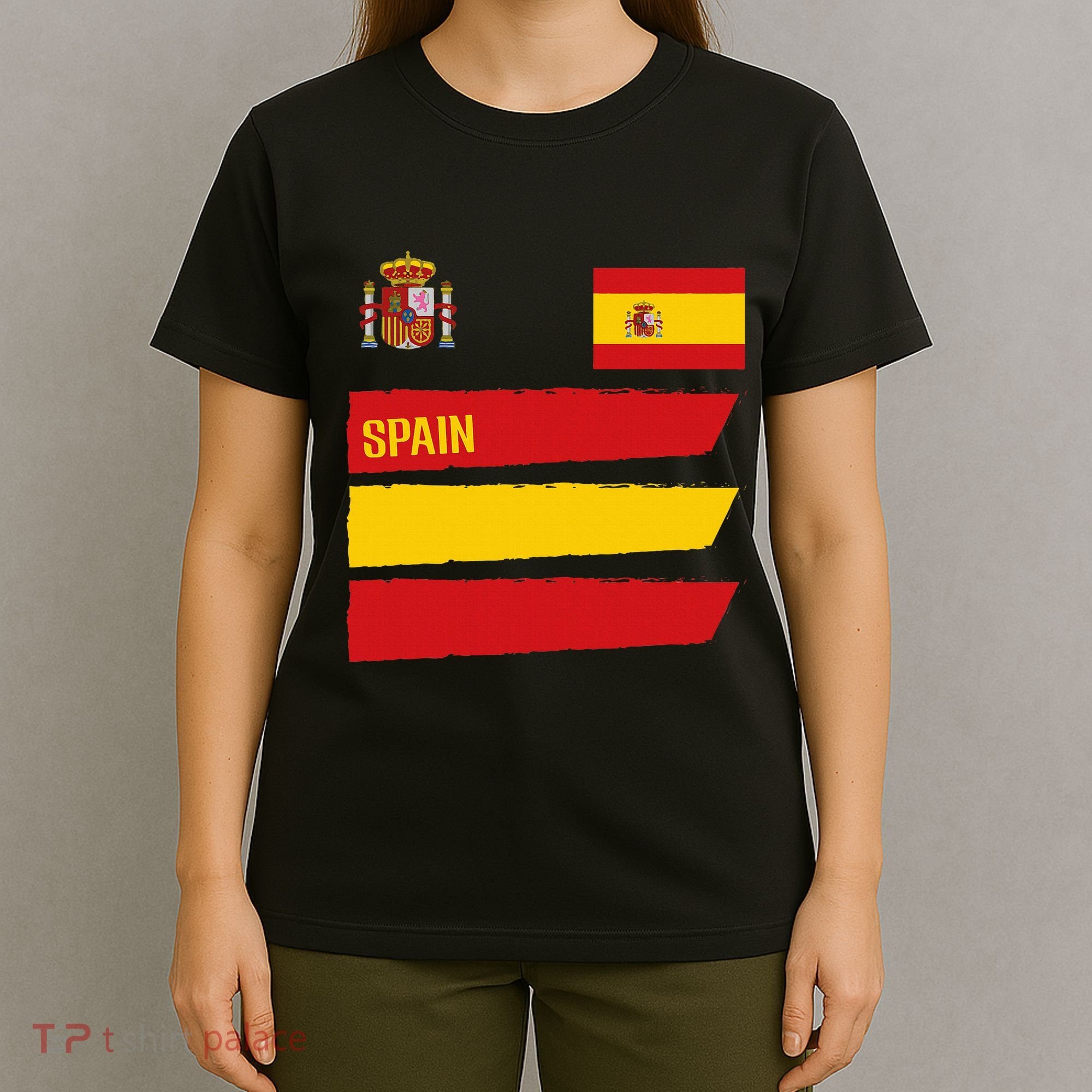 Spain Flag Espana Football Soccer Fan T-Shirt