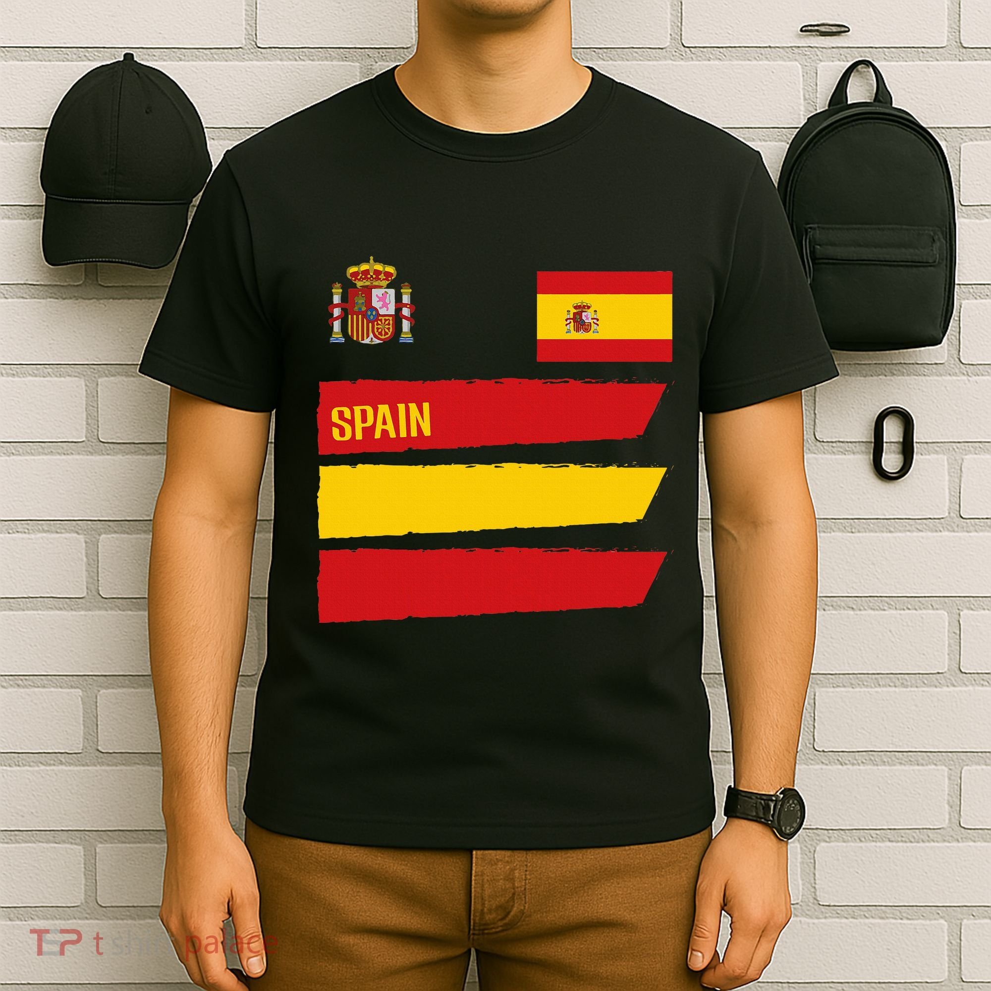 Spain Flag Espana Football Soccer Fan T-Shirt