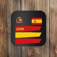 Spain Flag Espana Football Soccer Fan Coaster thumb 0