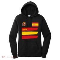 Spain Flag Espana Football Soccer Fan Women's Hoodie thumb 0
