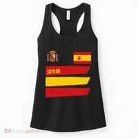 Spain Flag Espana Football Soccer Fan Women's Tank Top thumb 0