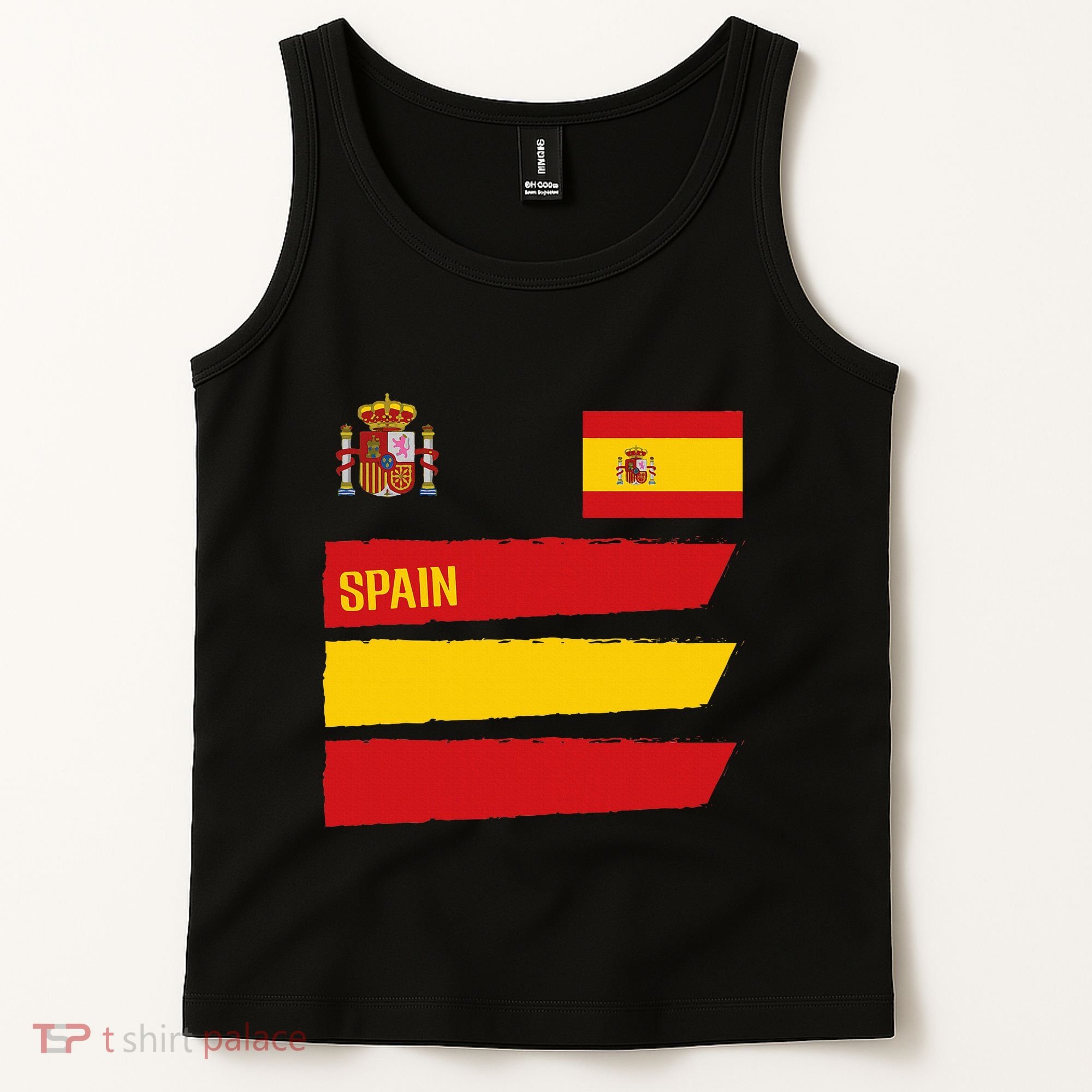 Spain Flag Espana Football Soccer Fan Tank Top