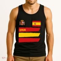 Spain Flag Espana Football Soccer Fan Tank Top thumb 3
