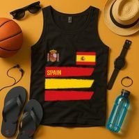 Spain Flag Espana Football Soccer Fan Tank Top thumb 4