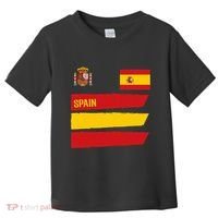 Spain Flag Espana Football Soccer Fan Toddler T-Shirt thumb 0