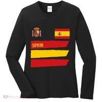 Spain Flag Espana Football Soccer Fan Women's Long Sleeve Shirt thumb 0