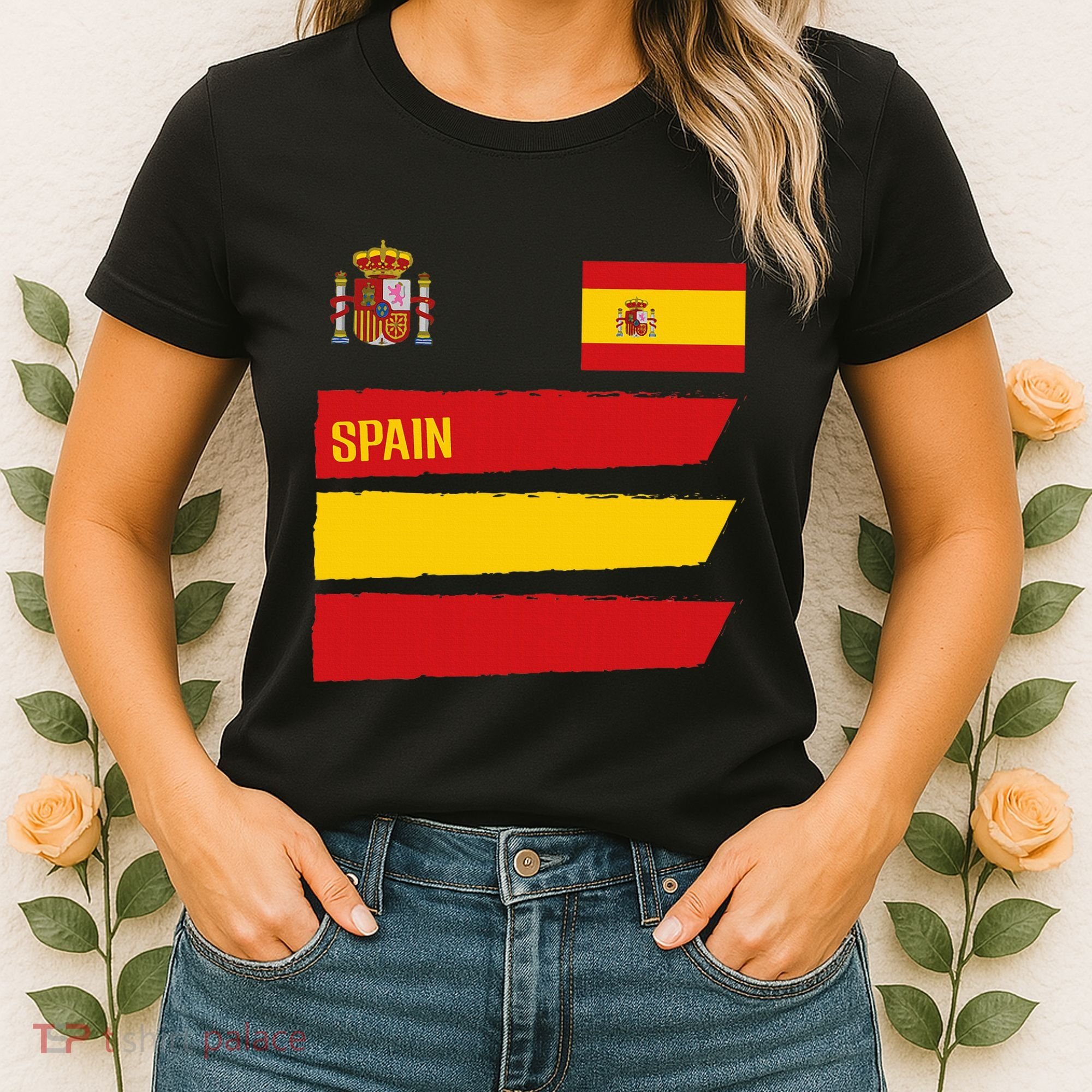 Spain Flag Espana Football Soccer Fan Women's T-Shirt