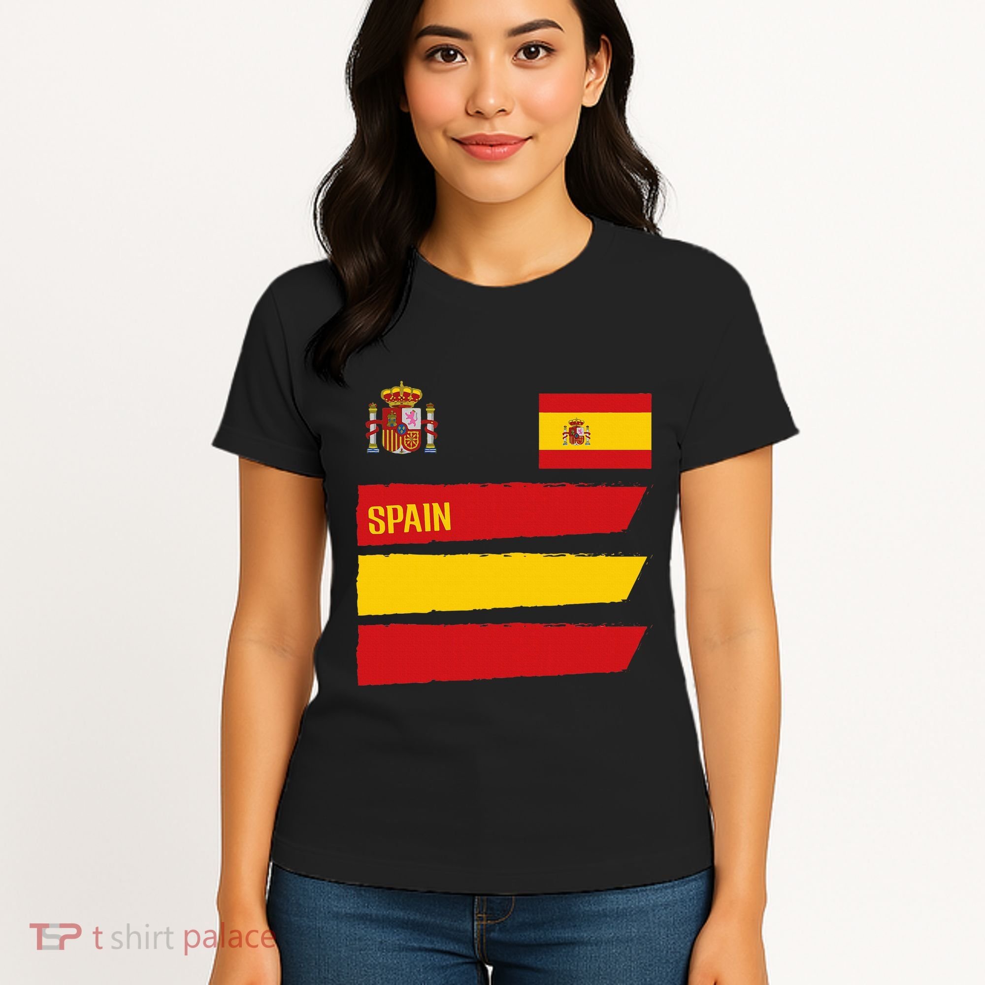 Spain Flag Espana Football Soccer Fan Women's T-Shirt