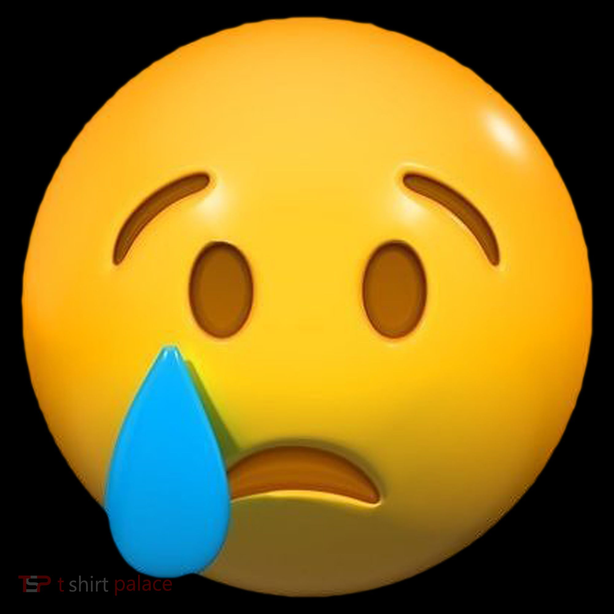 Sad Face Emoji Crying Tear Drop Coffee Mug
