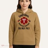 Sarcastic Funny Emotional Husband Support Do Not Pet Funny Hoodie thumb 5