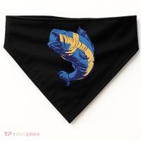 Swedish Flag Fish USA-Made Doggie Bandana thumb 0