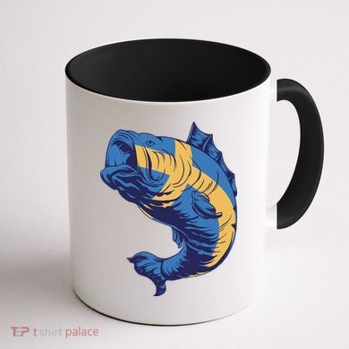 Swedish Flag Fish Coffee Mug back