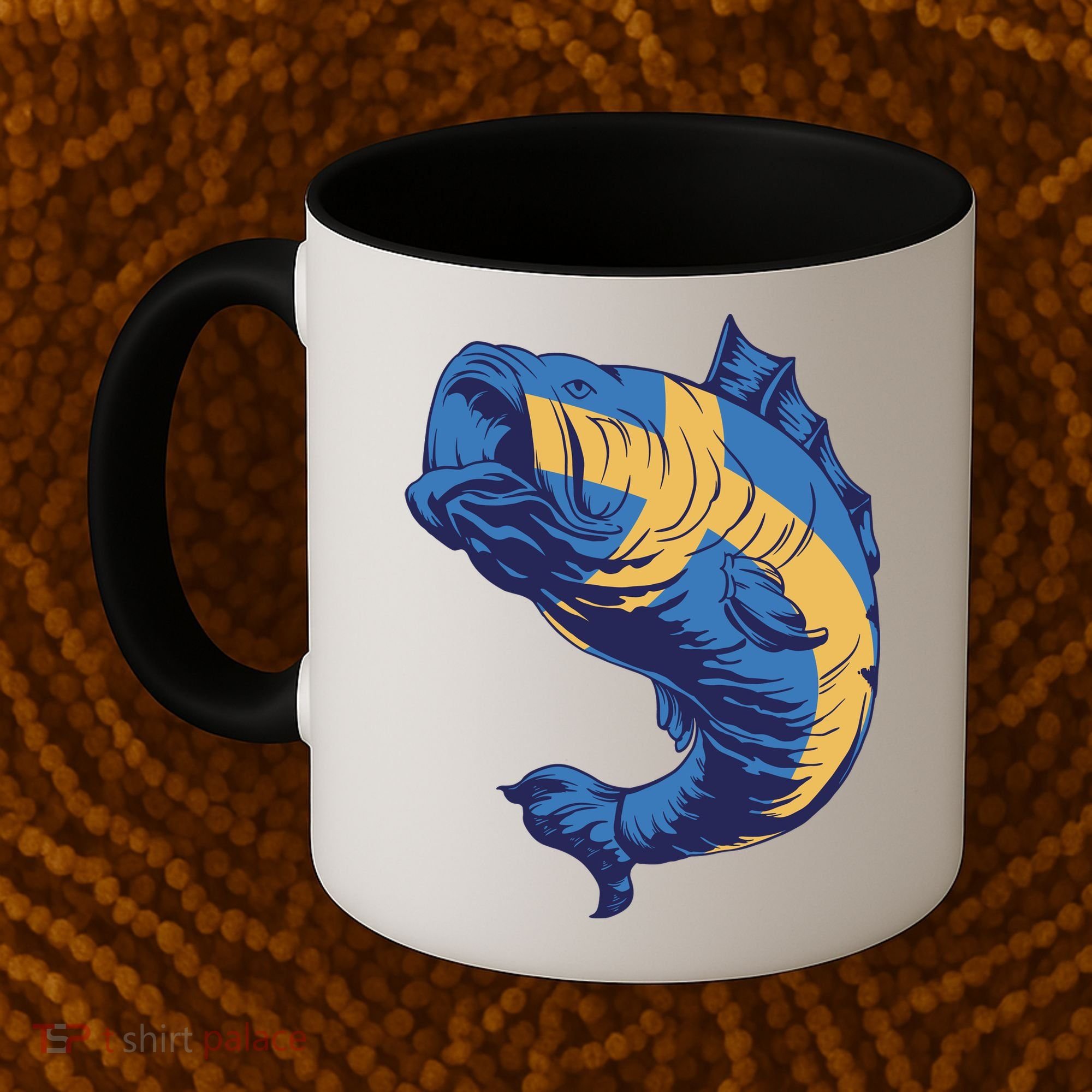 Swedish Flag Fish Coffee Mug