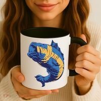 Swedish Flag Fish Coffee Mug thumb 3