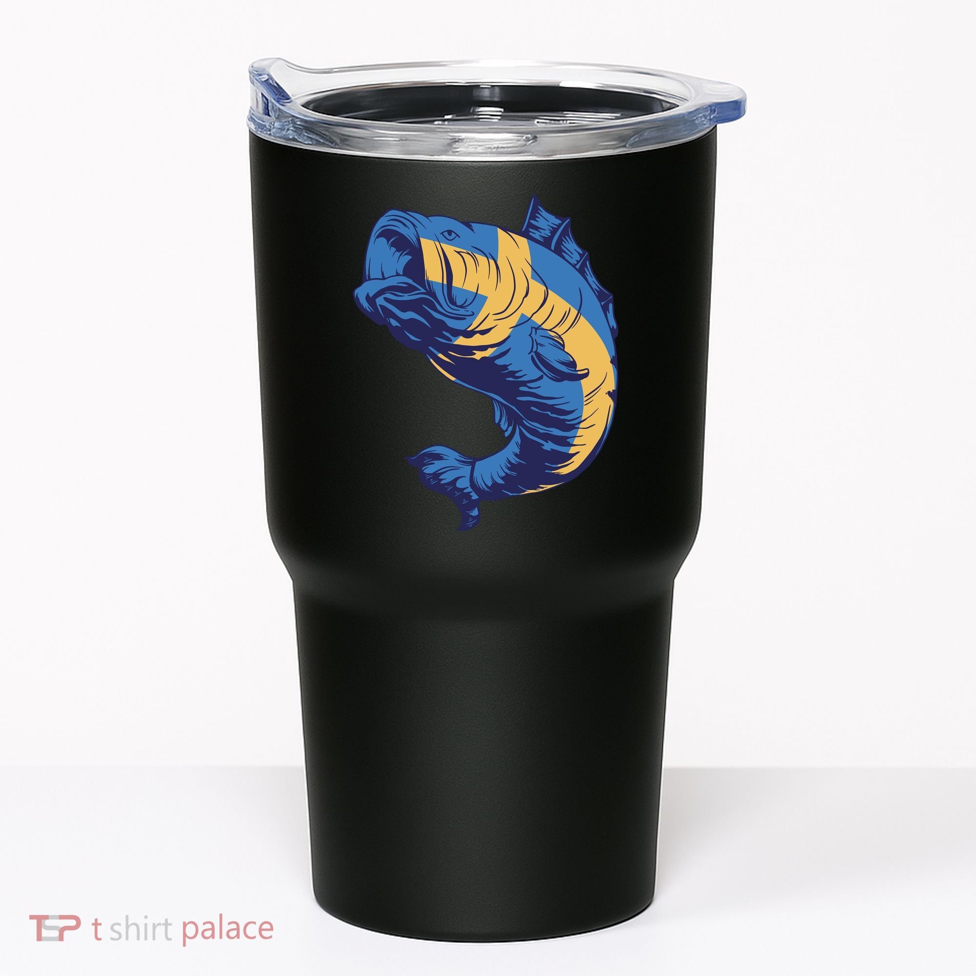 Swedish Flag Fish Tumbler