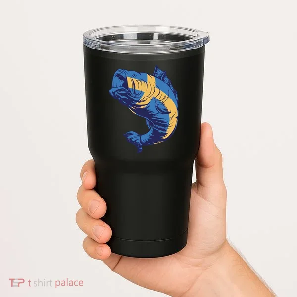 Swedish Flag Fish Tumbler