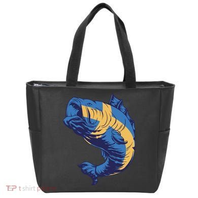 Swedish Flag Fish Tote Bag