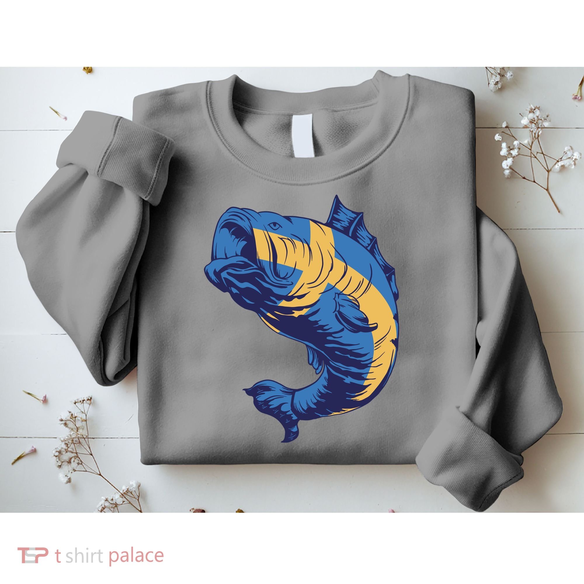 Swedish Flag Fish Sweatshirt