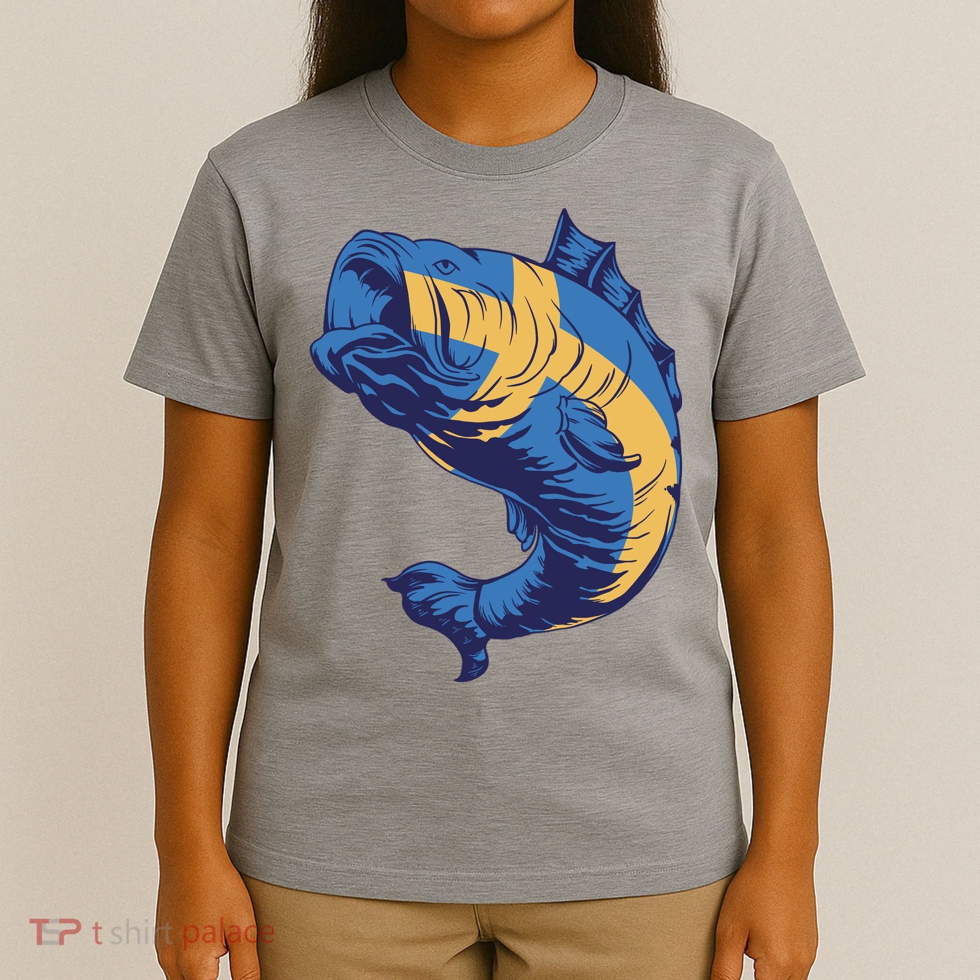 Swedish Flag Fish T-Shirt