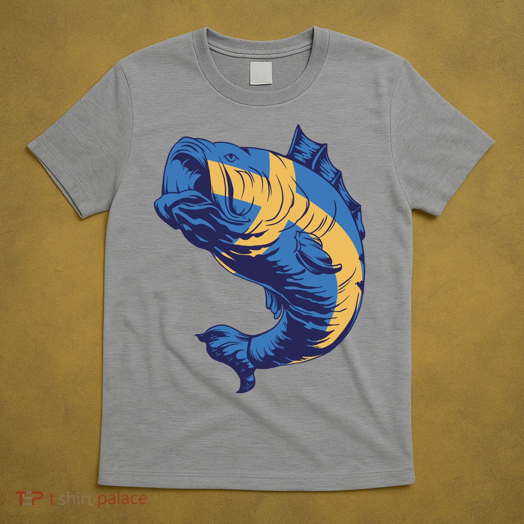 Swedish Flag Fish T-Shirt