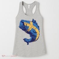 Swedish Flag Fish Women's Tank Top thumb 0