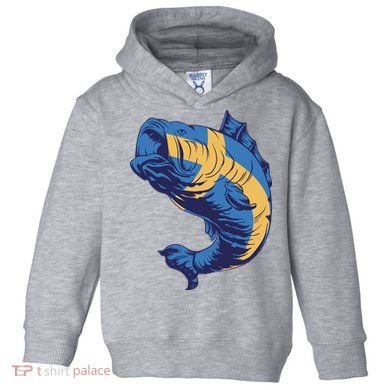 Swedish Flag Fish Toddler Hoodie