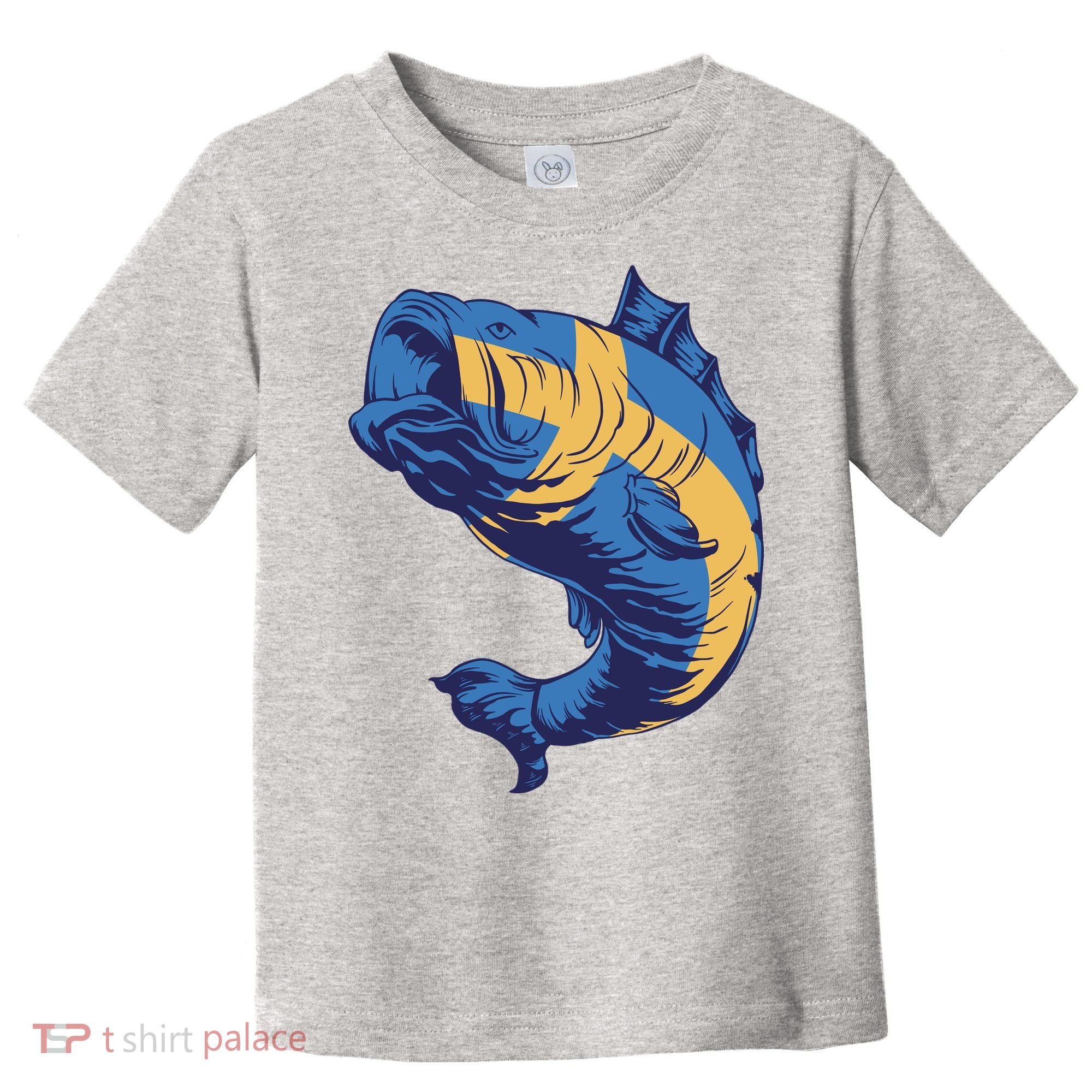 Swedish Flag Fish Toddler T-Shirt