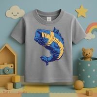 Swedish Flag Fish Toddler T-Shirt thumb 3
