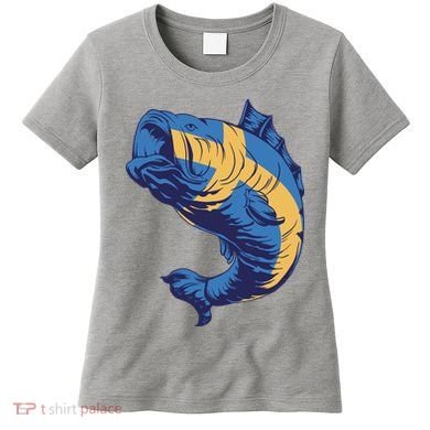 Swedish Flag Fish Women's T-Shirt