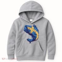 Swedish Flag Fish Kids Hoodie thumb 0