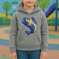 Swedish Flag Fish Kids Hoodie thumb 3