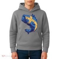 Swedish Flag Fish Kids Hoodie thumb 4