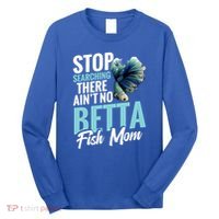 Siamese Fighting Fish Mom Mothers Day Freshwater Betta Fish Gift Long Sleeve Shirt thumb 0
