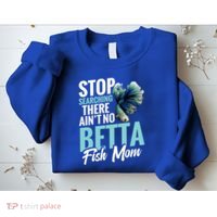 Siamese Fighting Fish Mom Mothers Day Freshwater Betta Fish Gift Sweatshirt thumb 2