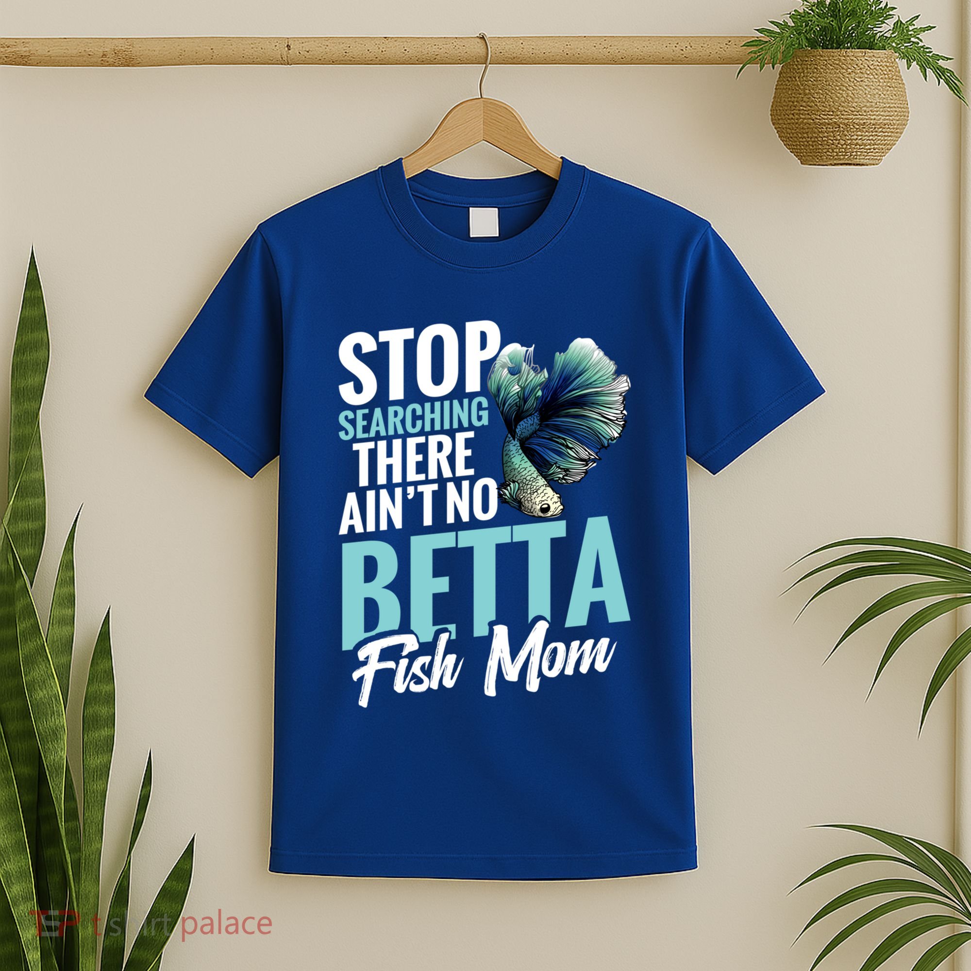 Siamese Fighting Fish Mom Mothers Day Freshwater Betta Fish Gift T-Shirt