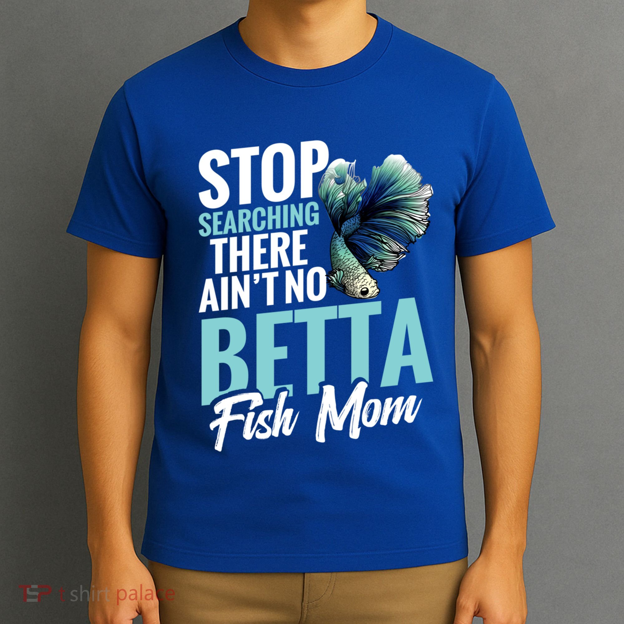 Siamese Fighting Fish Mom Mothers Day Freshwater Betta Fish Gift T-Shirt