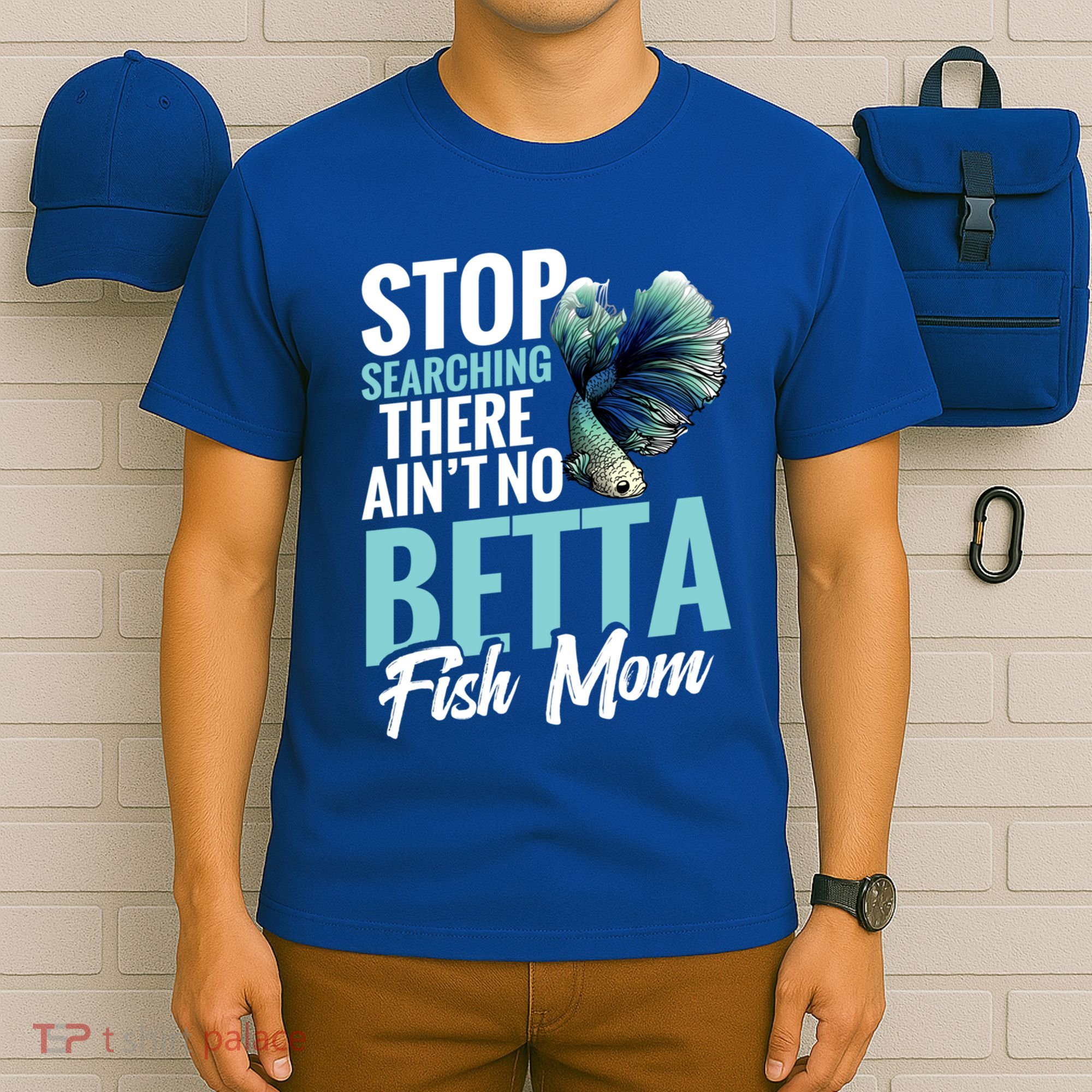 Siamese Fighting Fish Mom Mothers Day Freshwater Betta Fish Gift T-Shirt
