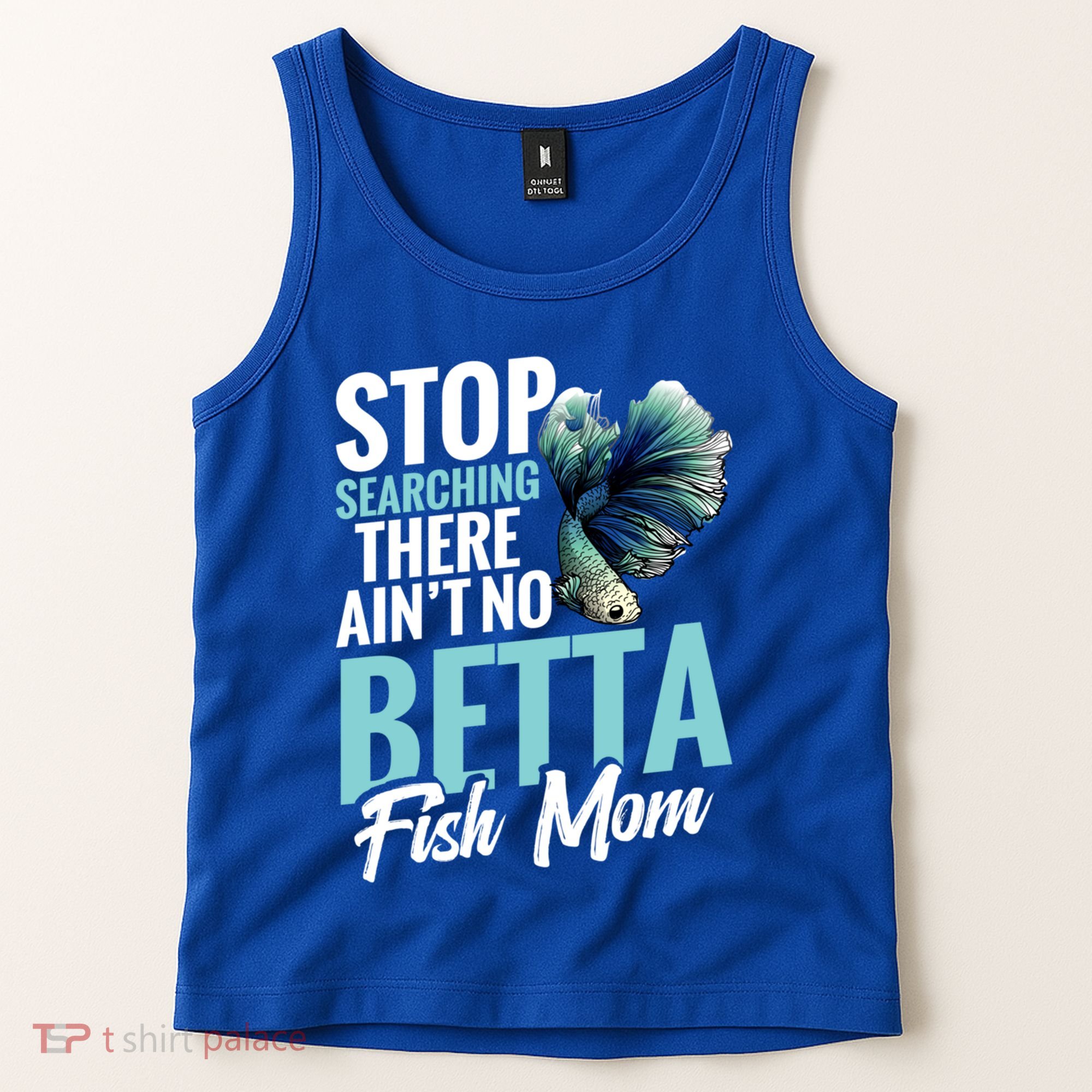 Siamese Fighting Fish Mom Mothers Day Freshwater Betta Fish Gift Tank Top